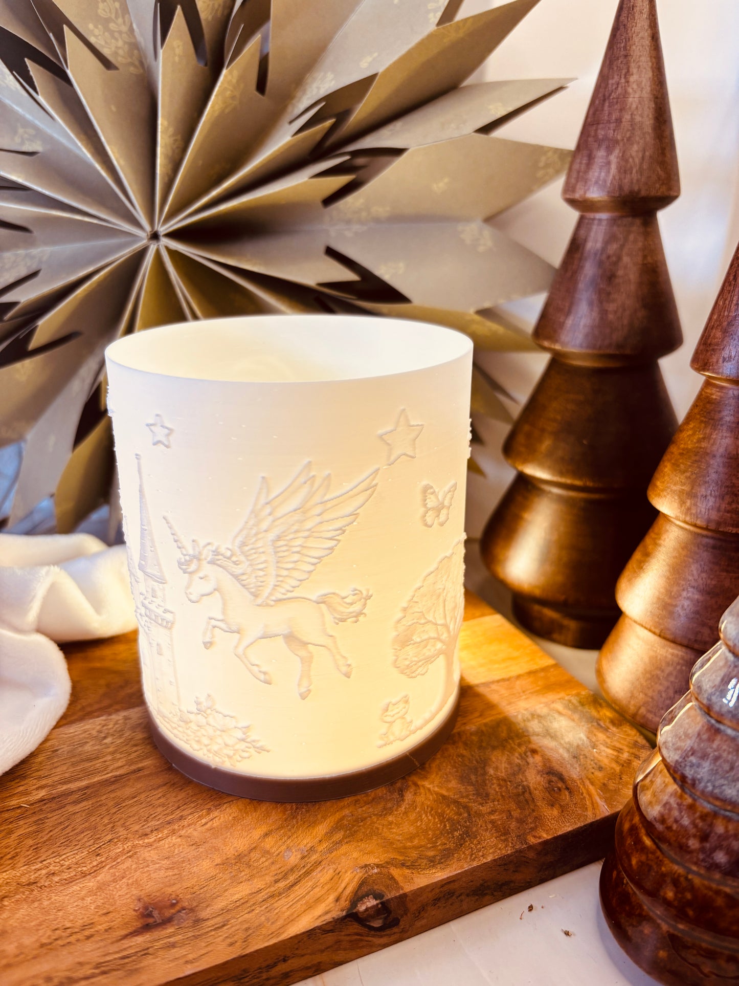 3D-Druckdatei - Nachtlicht - Prinzessin und Einhorn