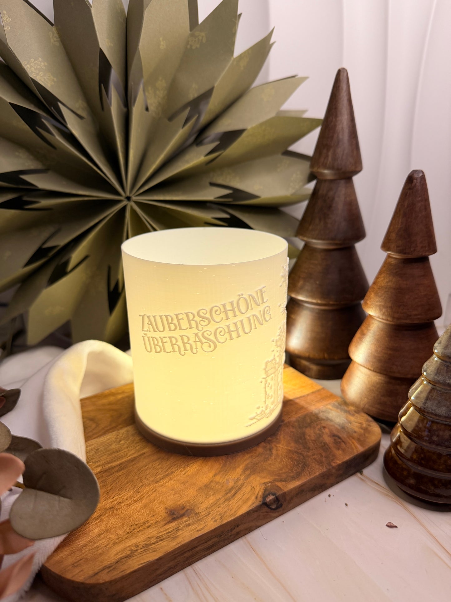 3D-Druckdatei - Windlicht - Zauberschöne Weihnachtszeit