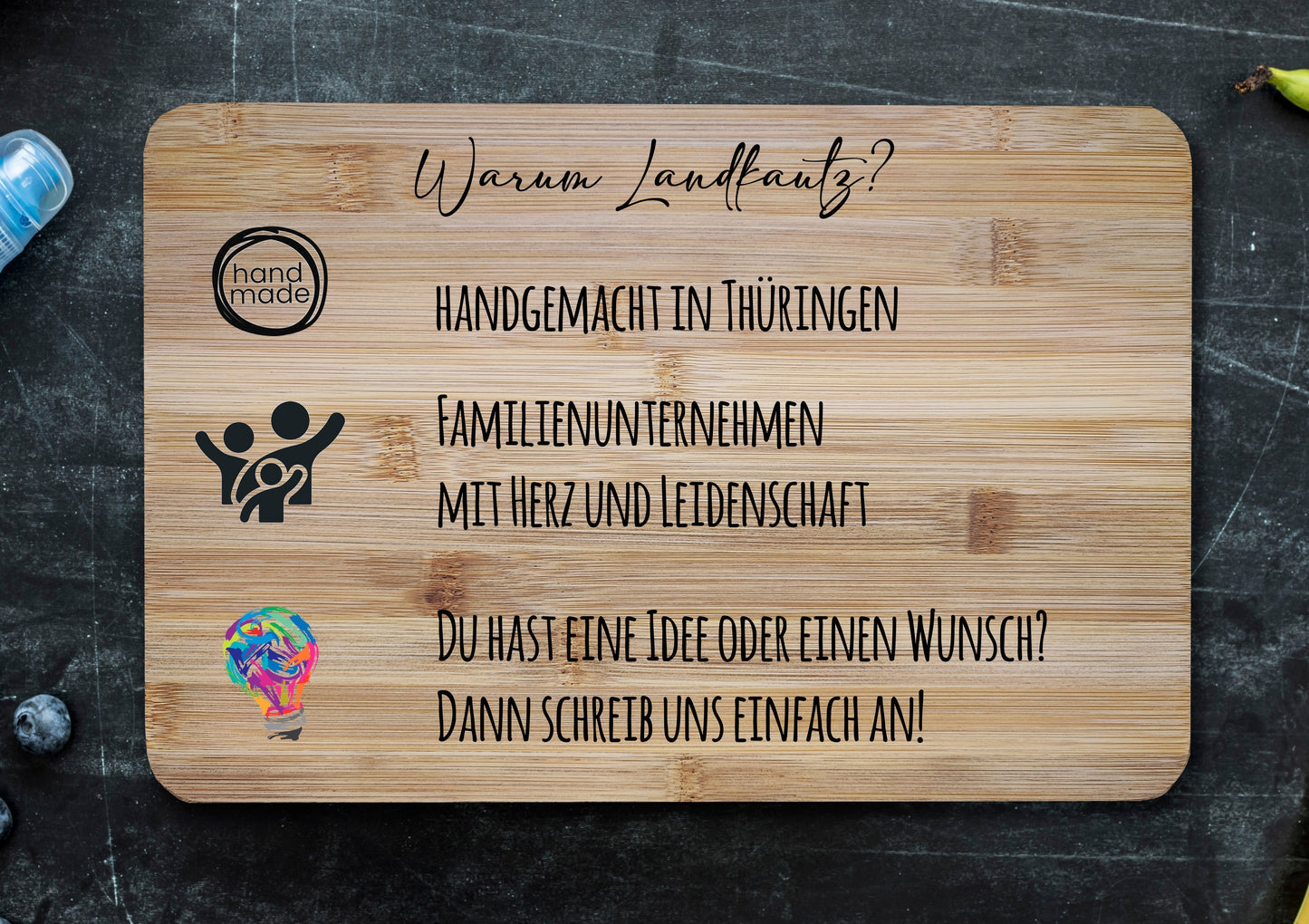 Das Brotzeitbrettchen für Dorfkinder