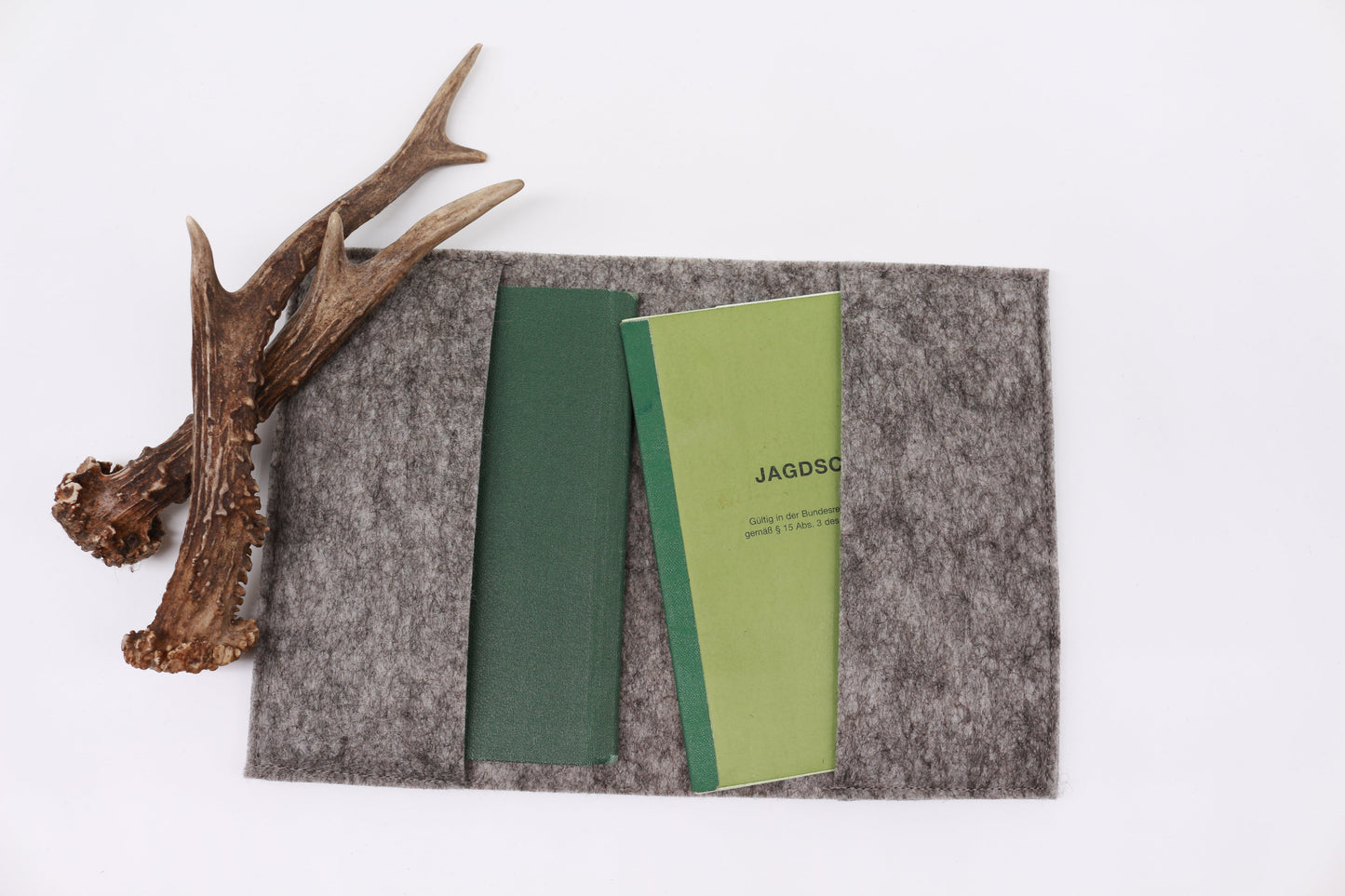 Jagdscheinhülle aus Filz/Kork