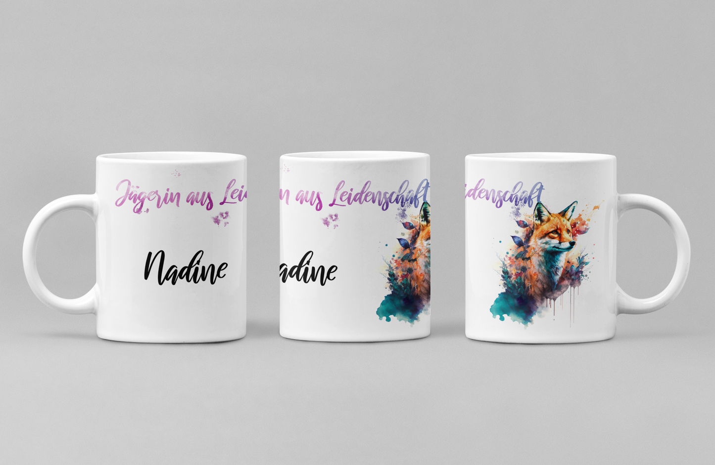 "Jägerin aus Leidenschaft" Tasse aus Keramik