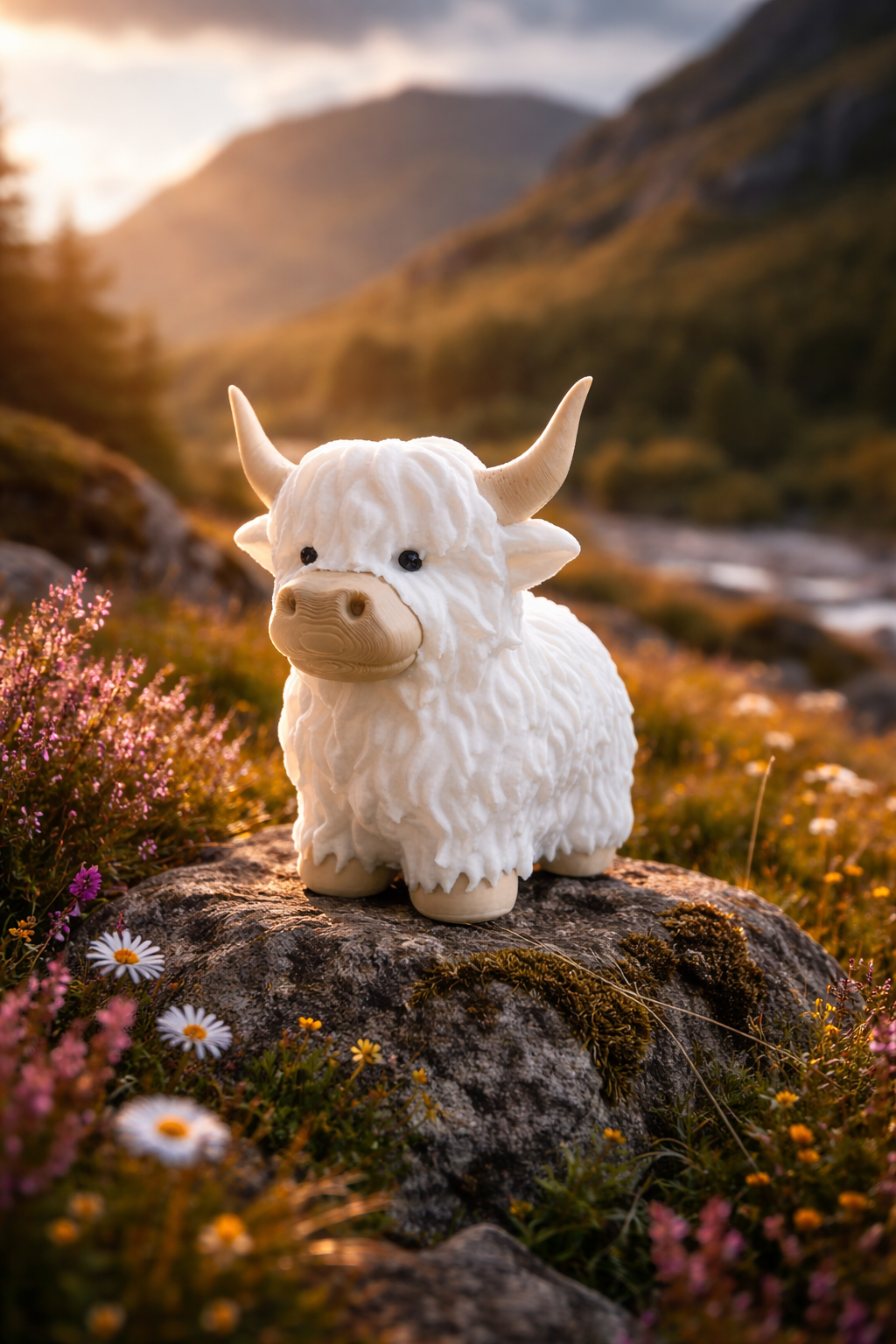 3D-Druckdatei - FIGUR - Hochlandrind - Fiona