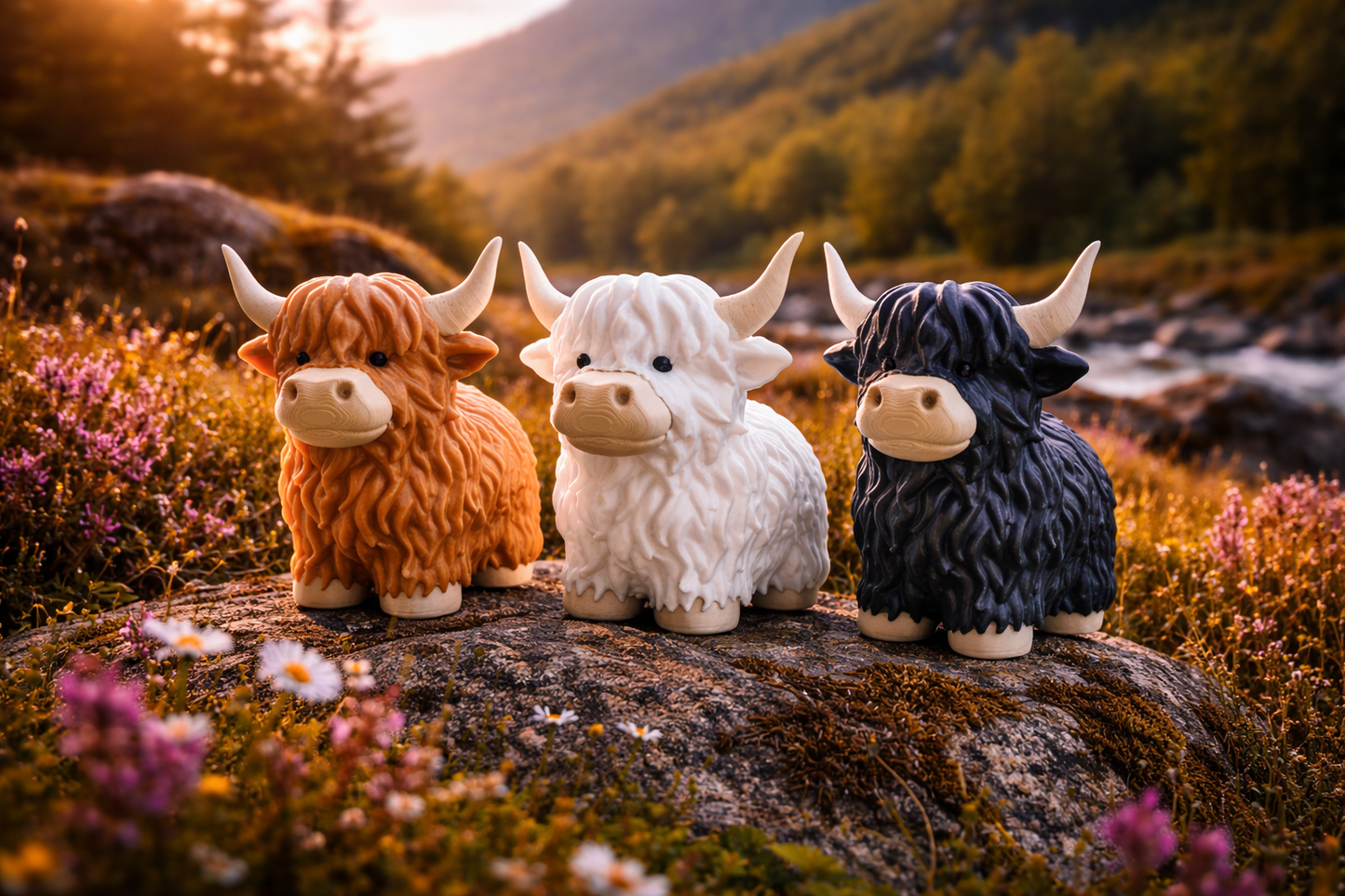 3D-Druckdatei - FIGUR - Hochlandrind - Fiona