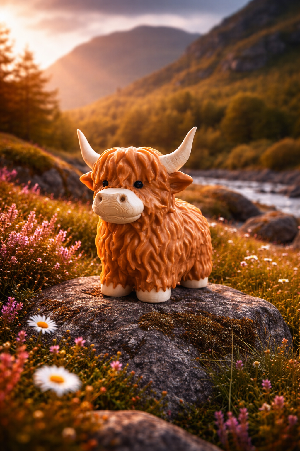 3D-Druckdatei - FIGUR - Hochlandrind - Fiona