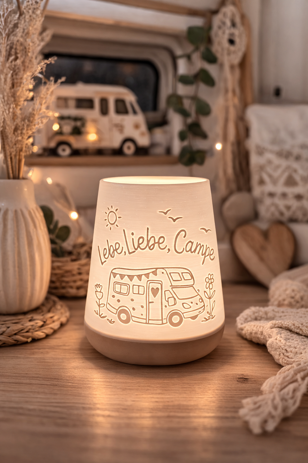 Windlicht - Lebe, Liebe, Campe Wohnmobil