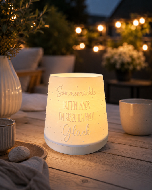 Windlicht - Sommernächte duften ein bisschen nach Glück