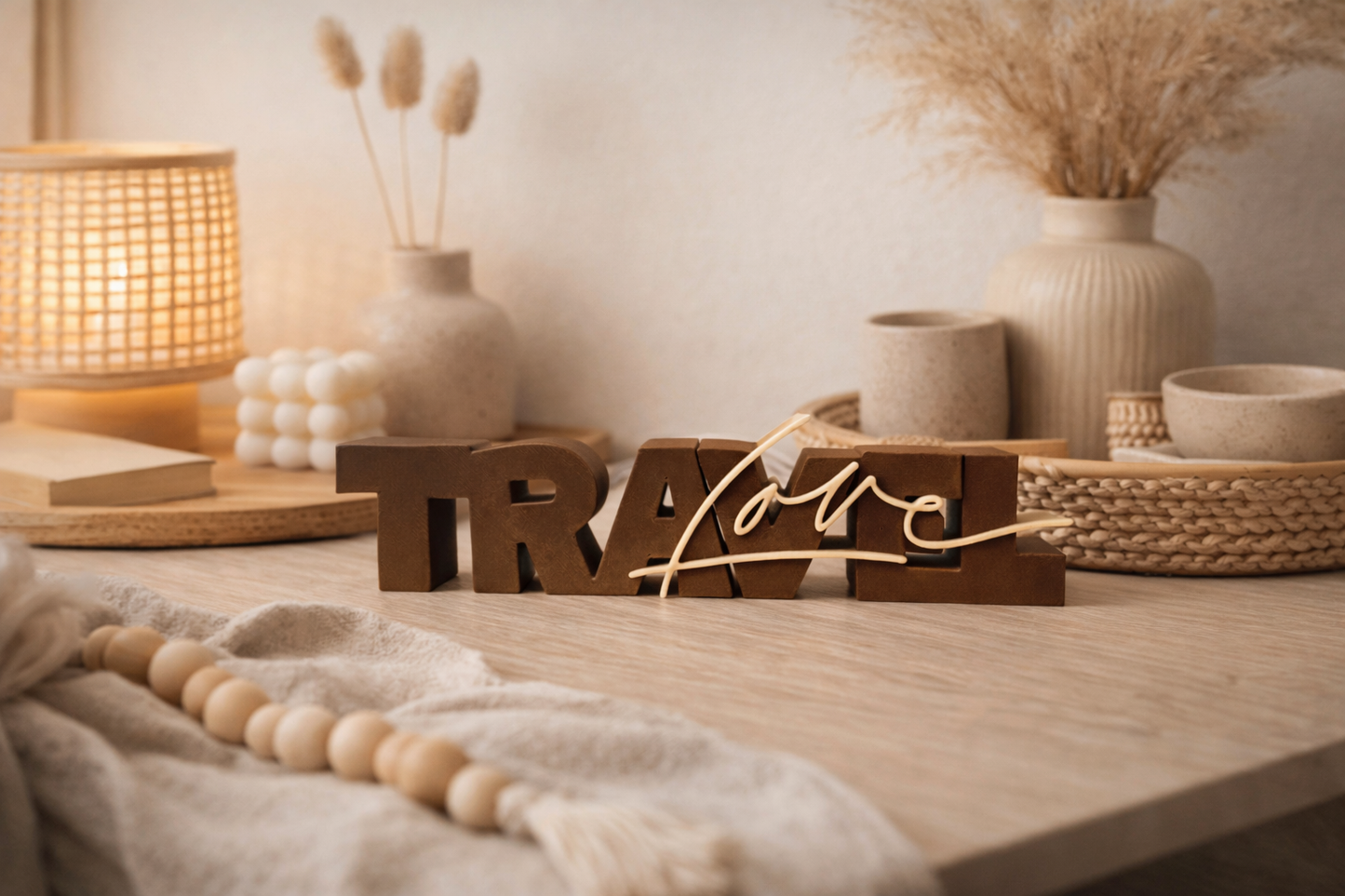 3D-Druckdatei - Schriftzug - Travellove