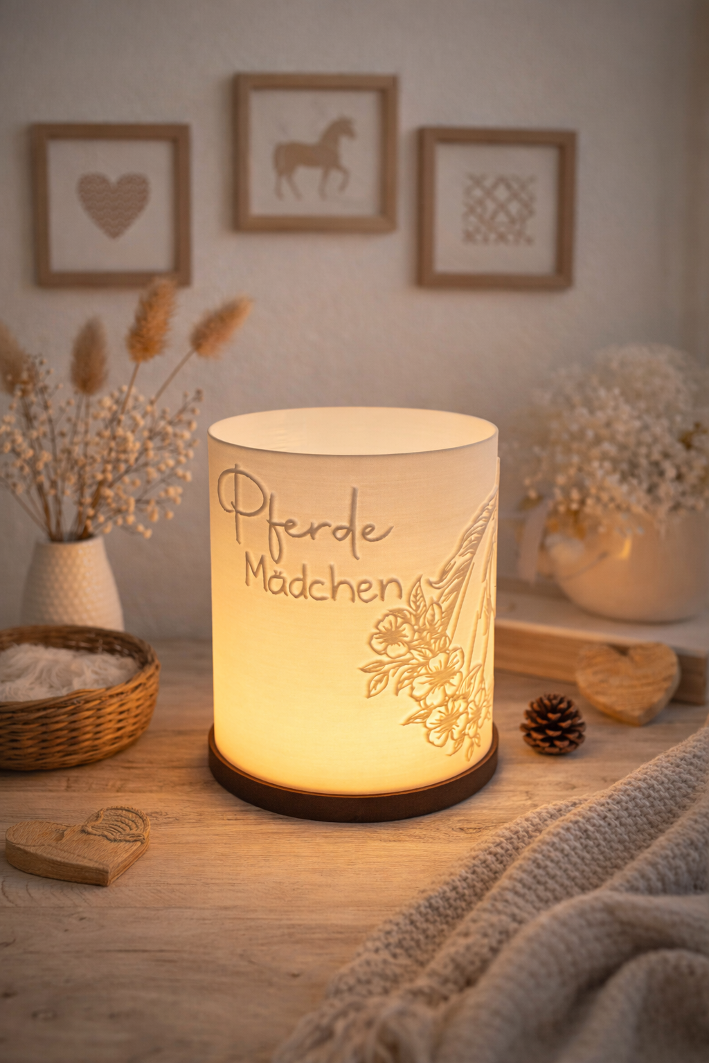 3D-Druckdatei - Windlicht - Pferdemächen