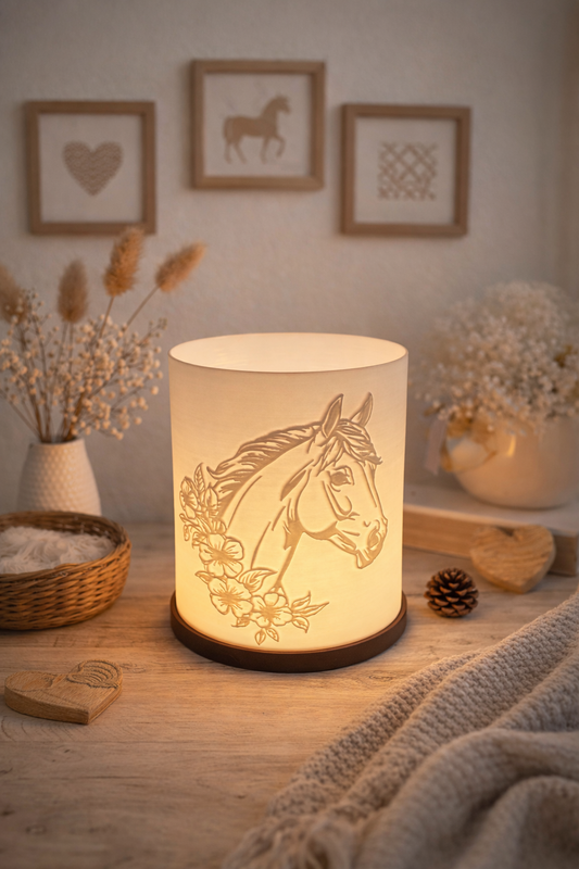 3D-Druckdatei - Windlicht - Pferdemächen