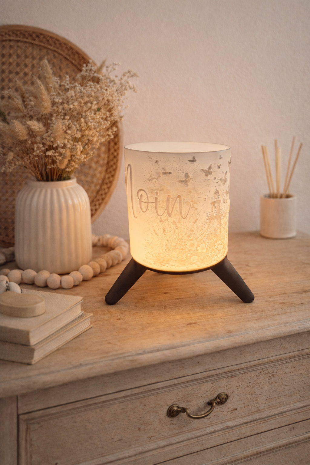 3D-Druckdatei - Nachtlicht - für LED Lampenfassung mit Sockel - Moin