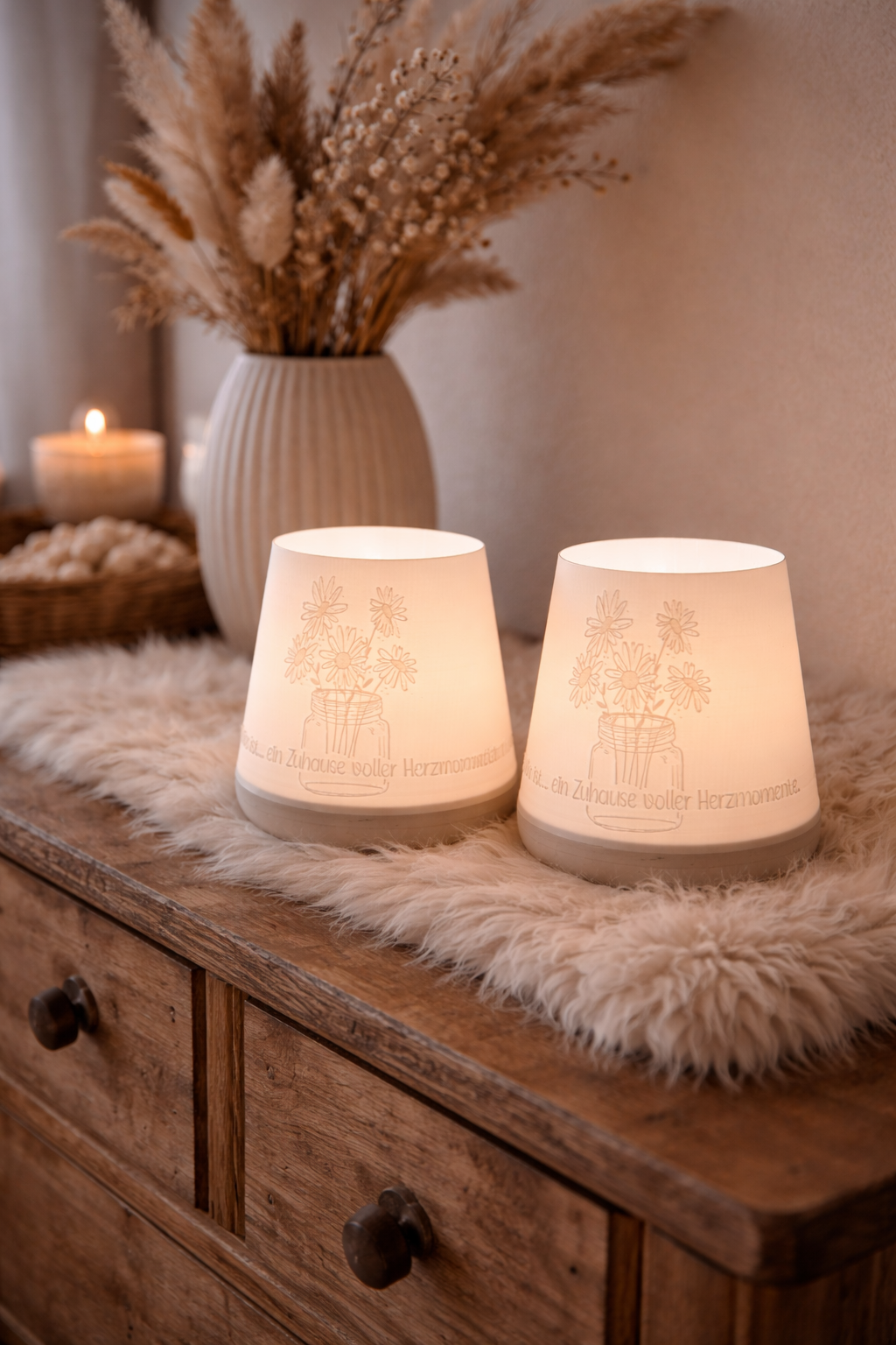 3D-Druckdatei - Windlicht - Familie ist...