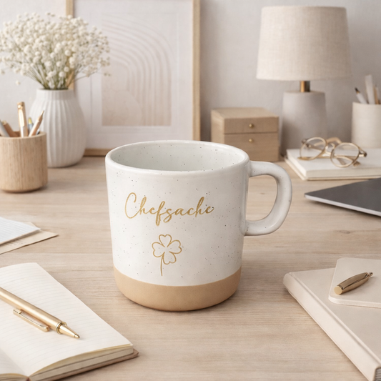 "Chefsache" Handgetöpferte Tasse