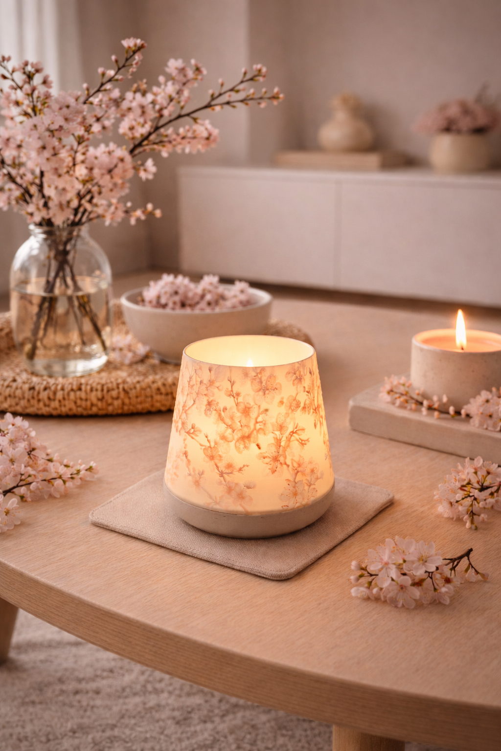 3D-Druckdatei - Windlicht - Kirschblüten