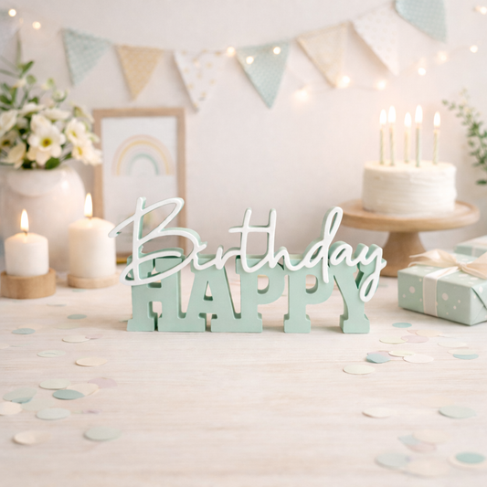 3D-Druckdatei - Schriftzug - HAPPY Birthday