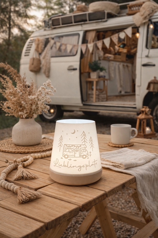 3D-Druckdatei - Windlicht - Lieblingsplatz Wohnmobil