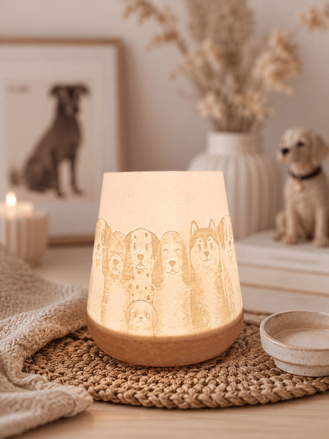 Windlicht - Einschulung -  HUNDE