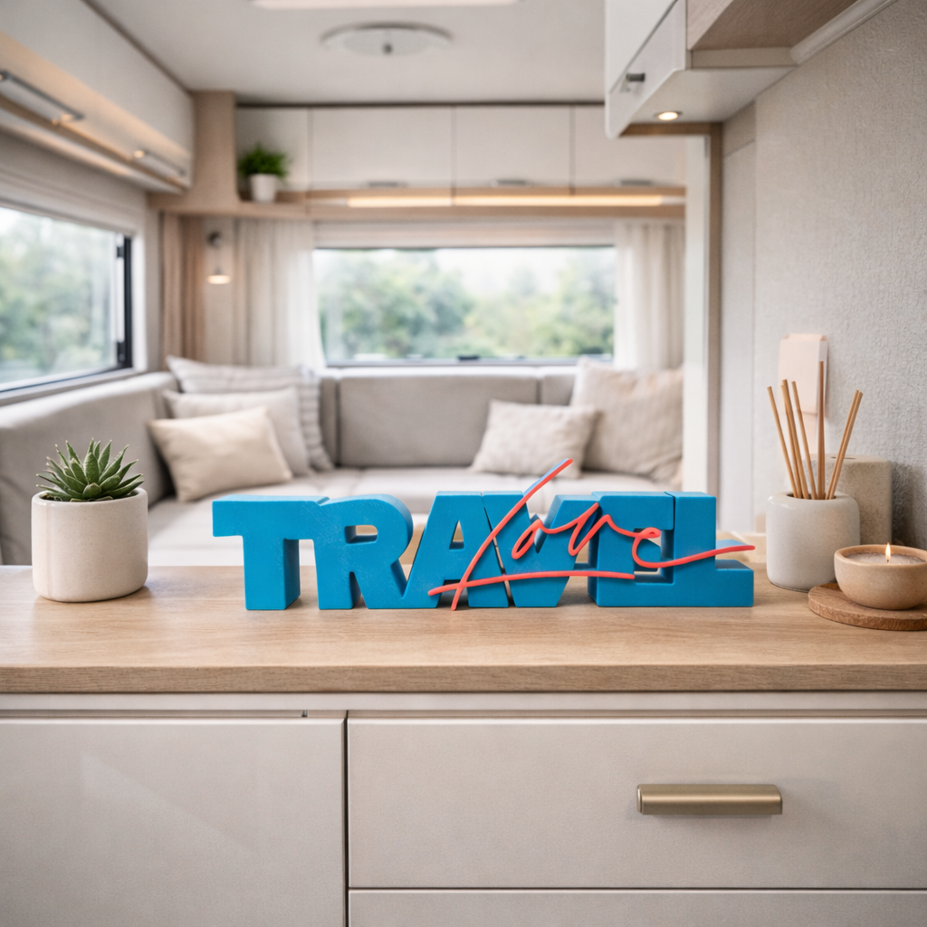 TRAVEL Love Deko Schriftzug in 3D