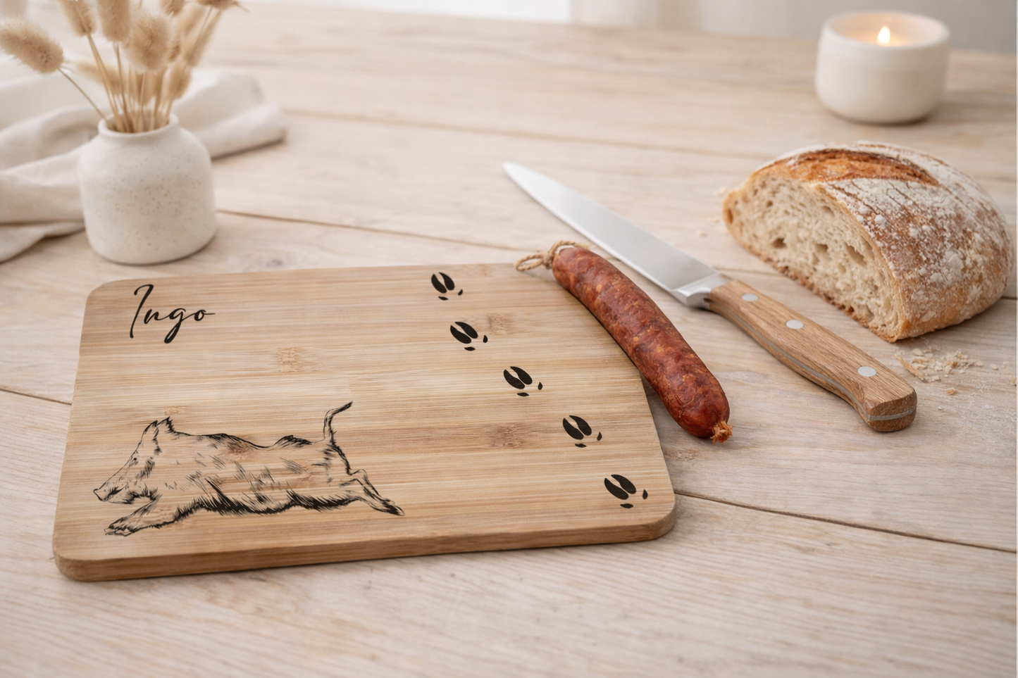 Das Frühstücksbrett für Jäger