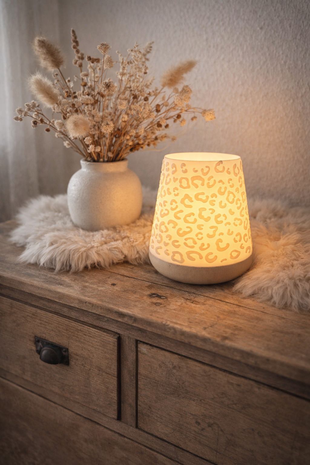 Windlicht - Leomuster