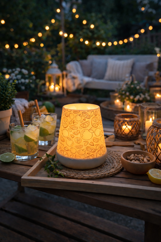 Windlicht - saure Früchte