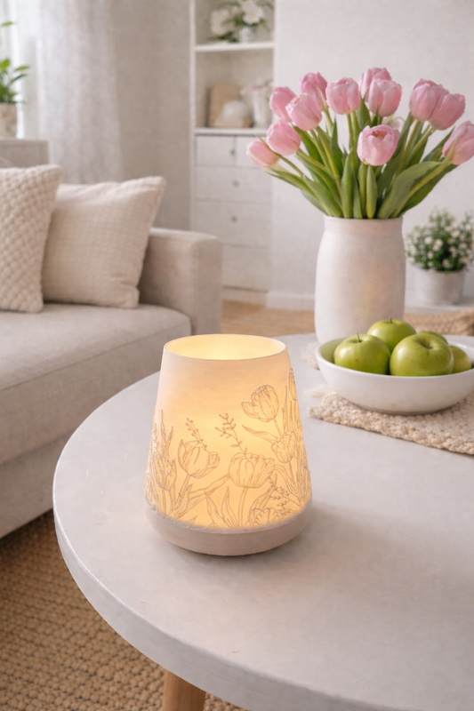 3D-Druckdatei - Windlicht - Tulpen