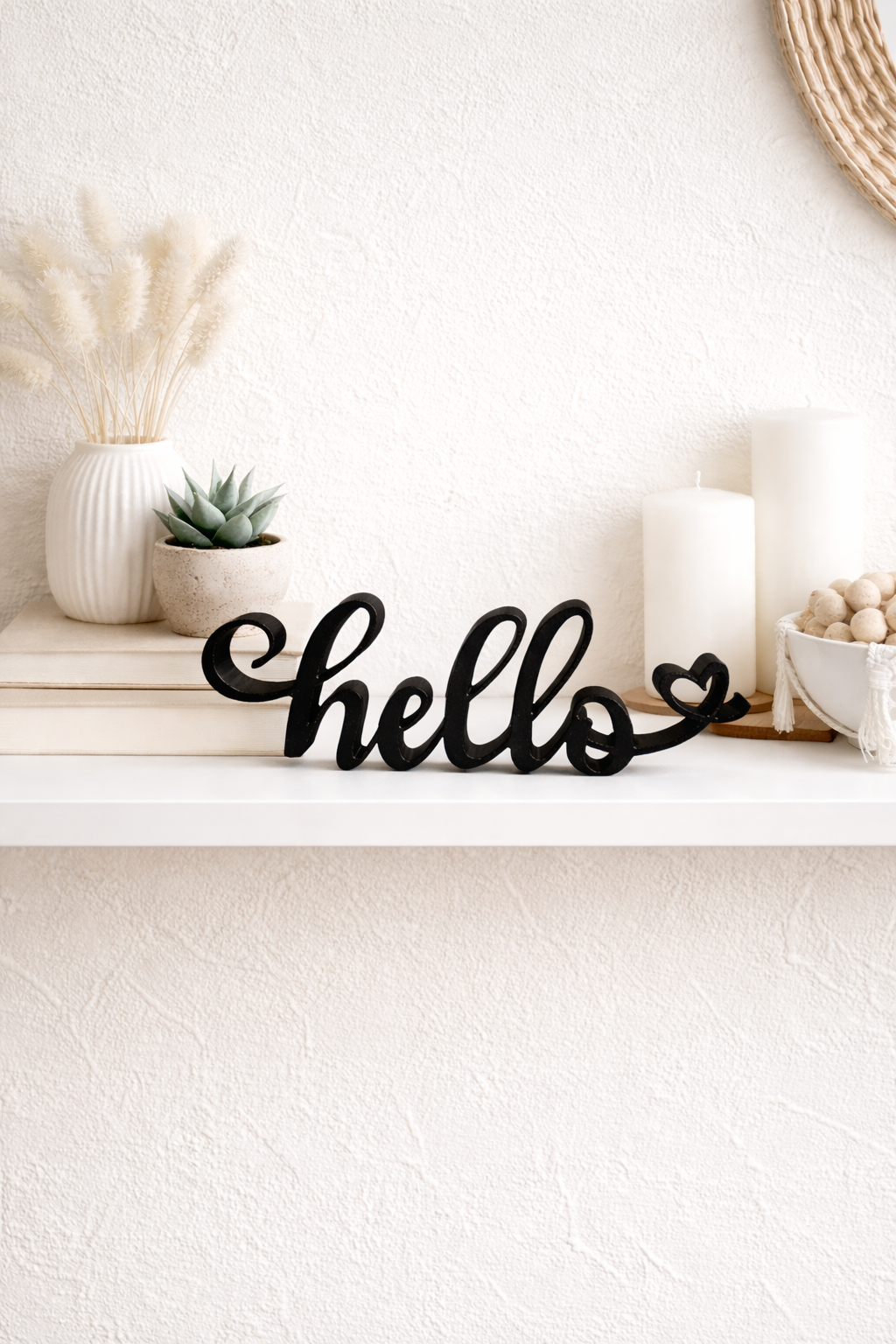 3D-Druckdatei - Schriftzug - hello