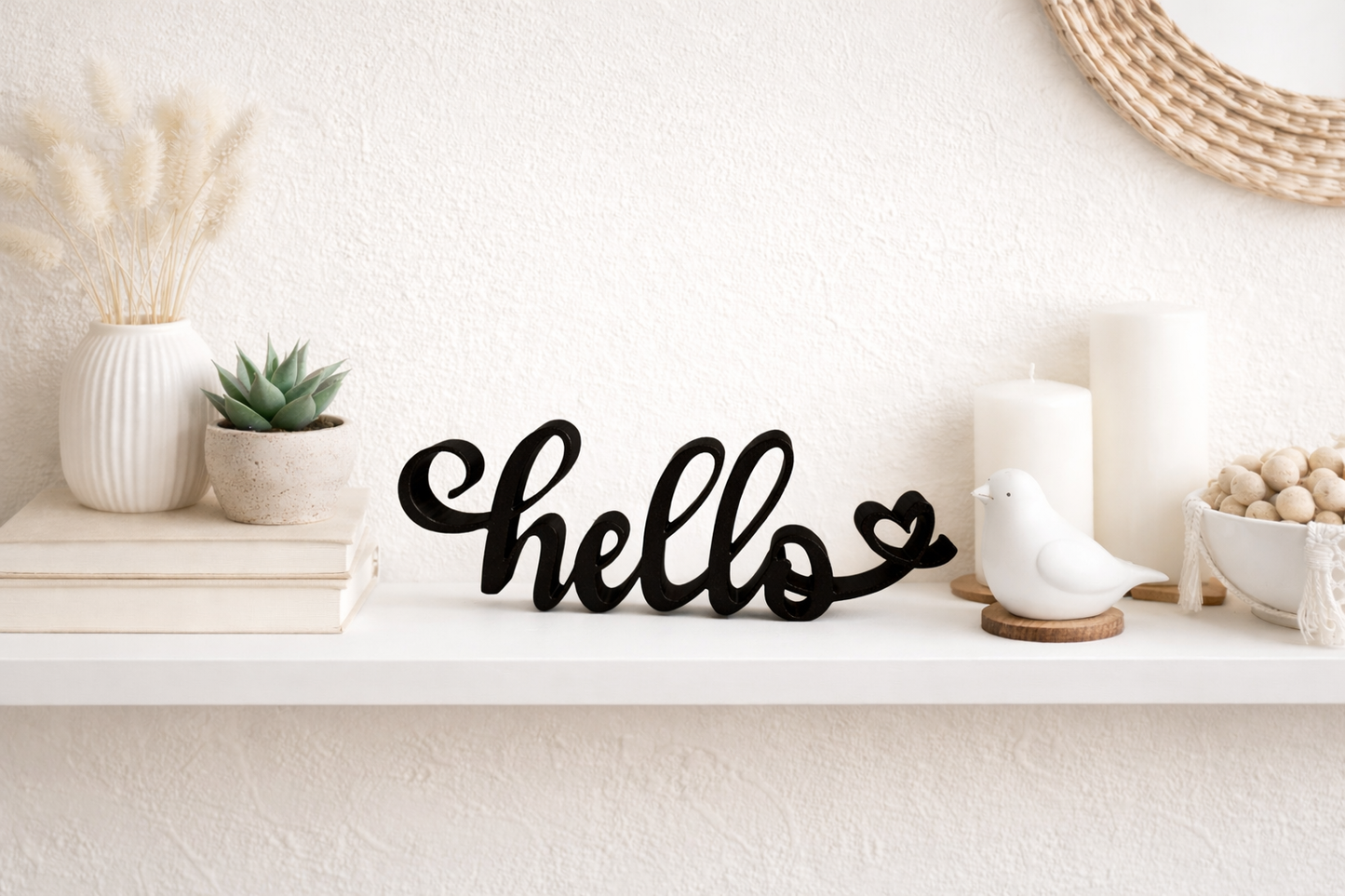 hello Deko Schriftzug in 3D