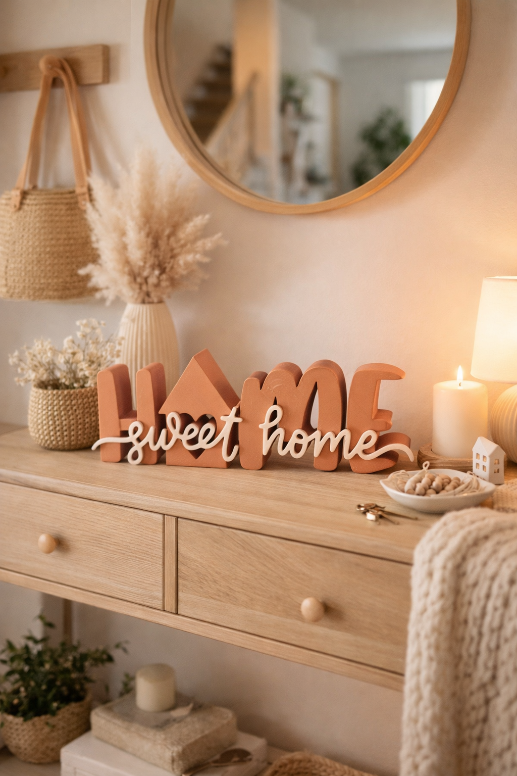 3D-Druckdatei - Schriftzug - home sweet home