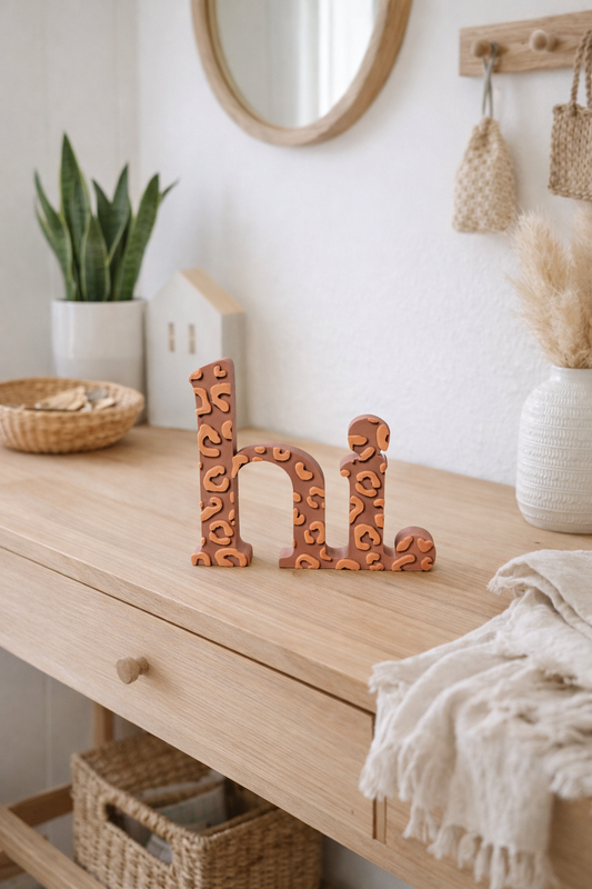 3D-Druckdatei - Schriftzug - hi. Leo Muster