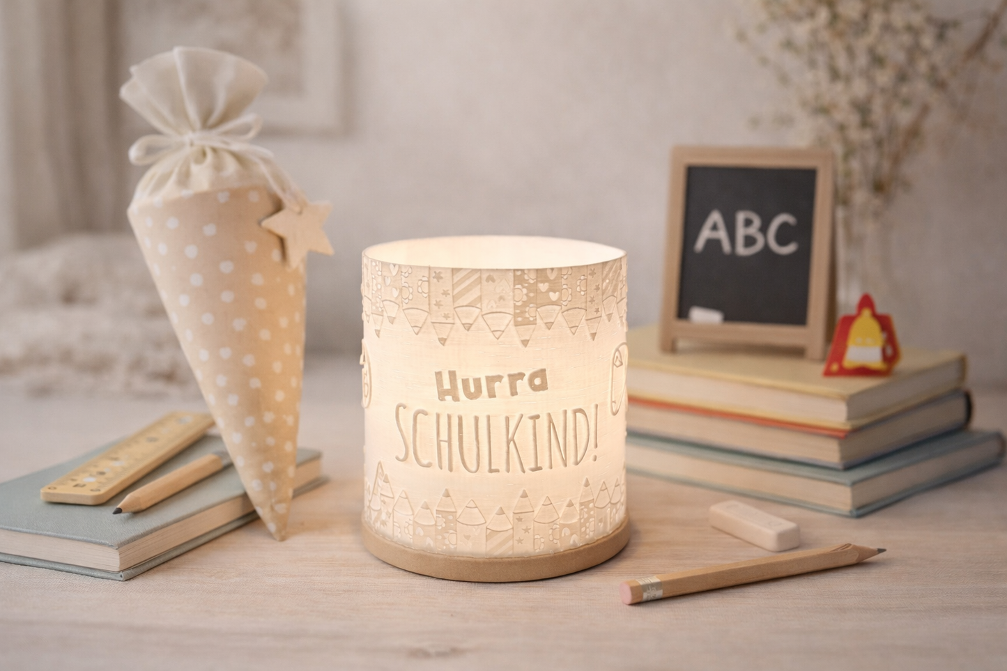 3D-Druckdatei - Windlicht - Schulkind