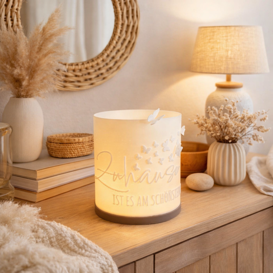 Windlicht - 3D Schmetterlinge