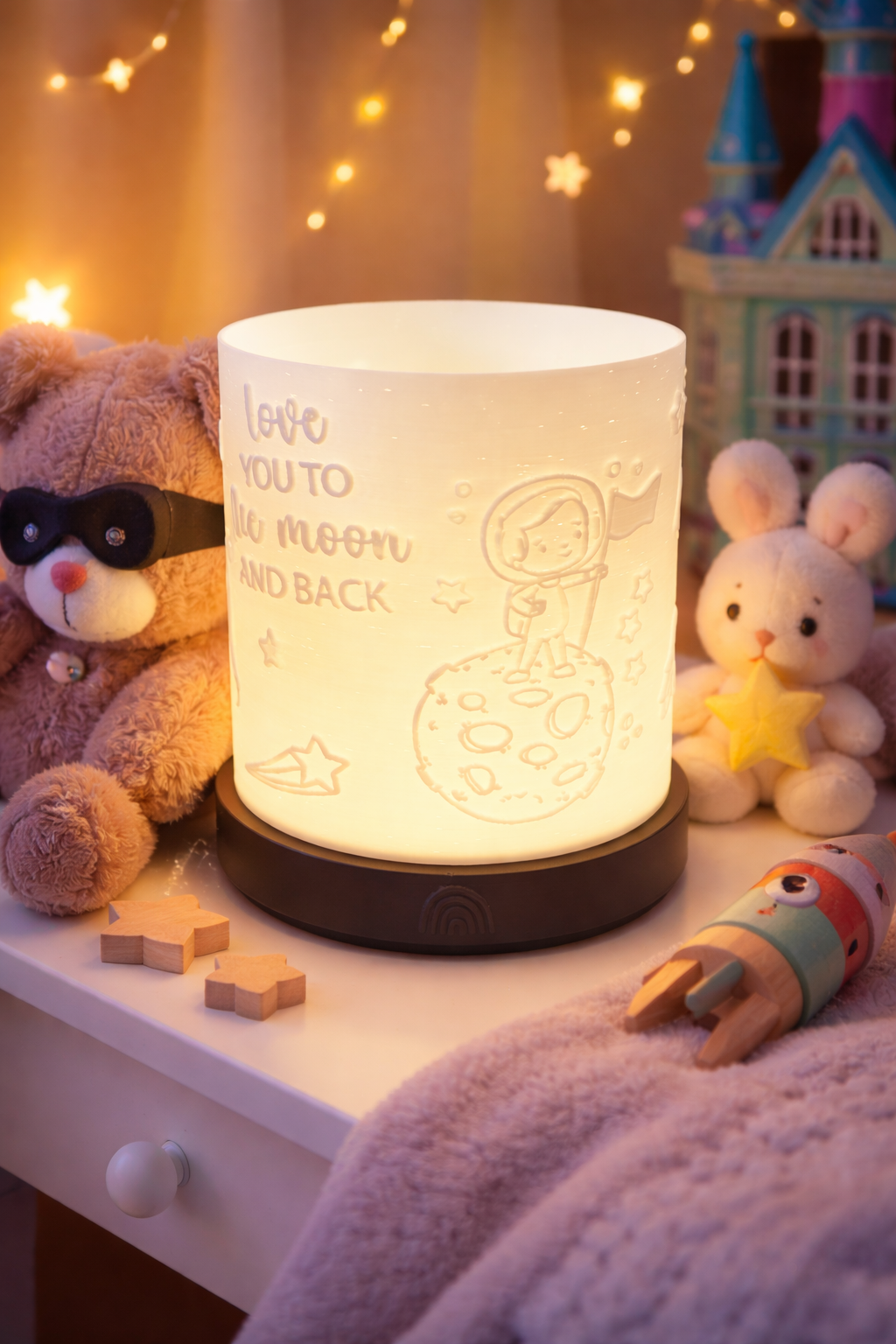 Windlicht - love you to the moon and back