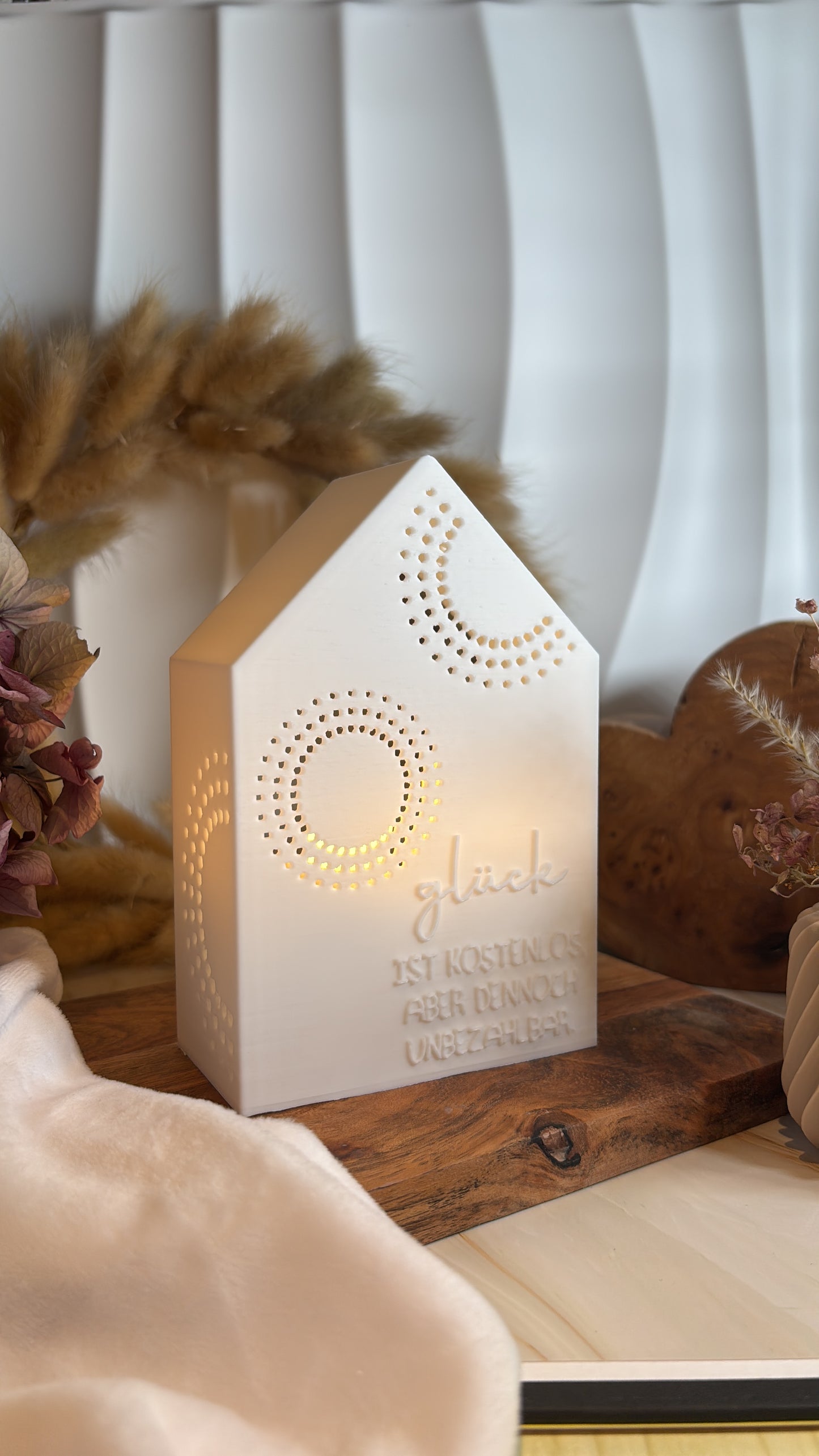 3D-Druckdatei - Teelichthaus - Glück