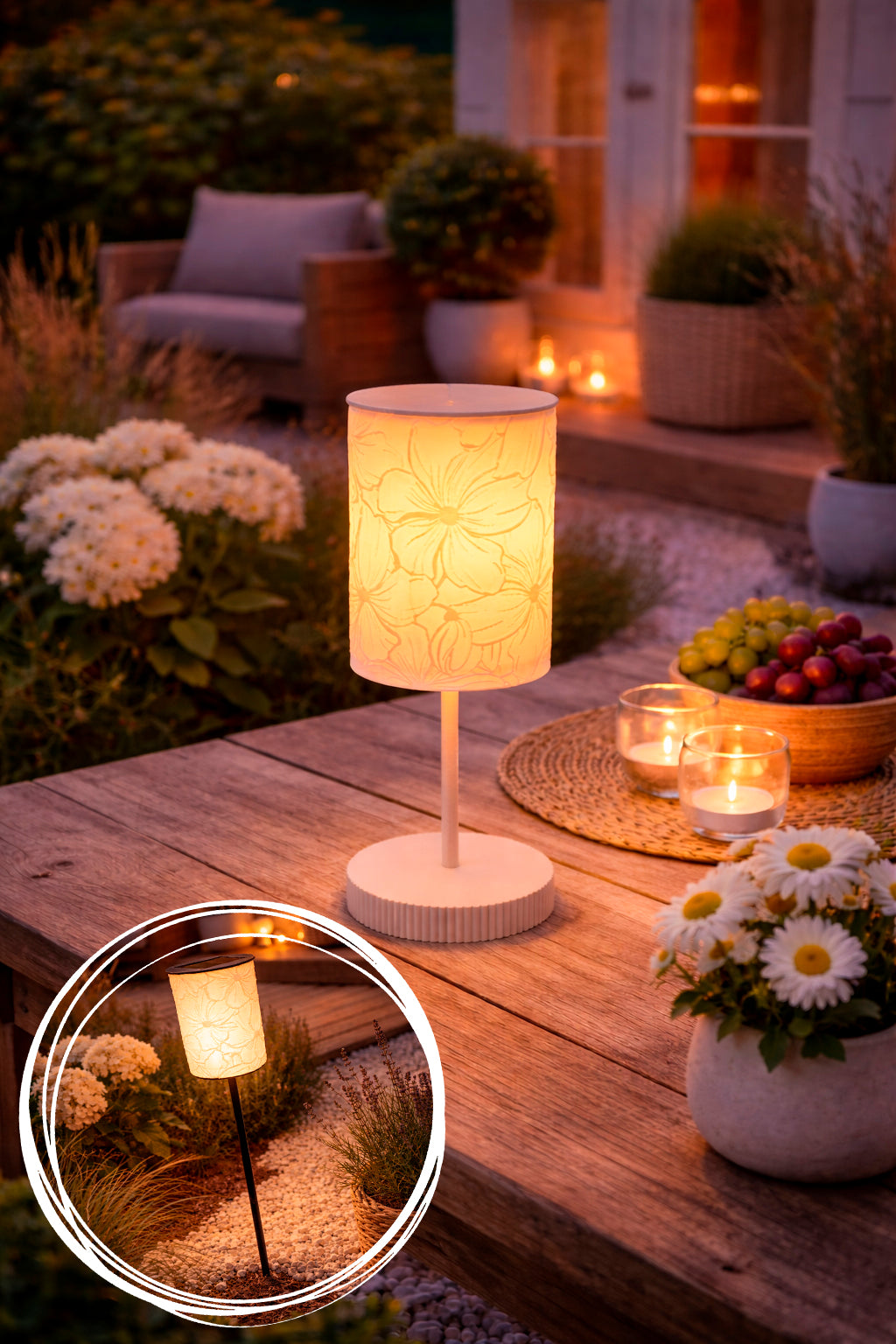 3D-Druckdatei - Windlicht - Flower - STL + 3MF - Deko  Solarlampe - Garten - LED-Licht