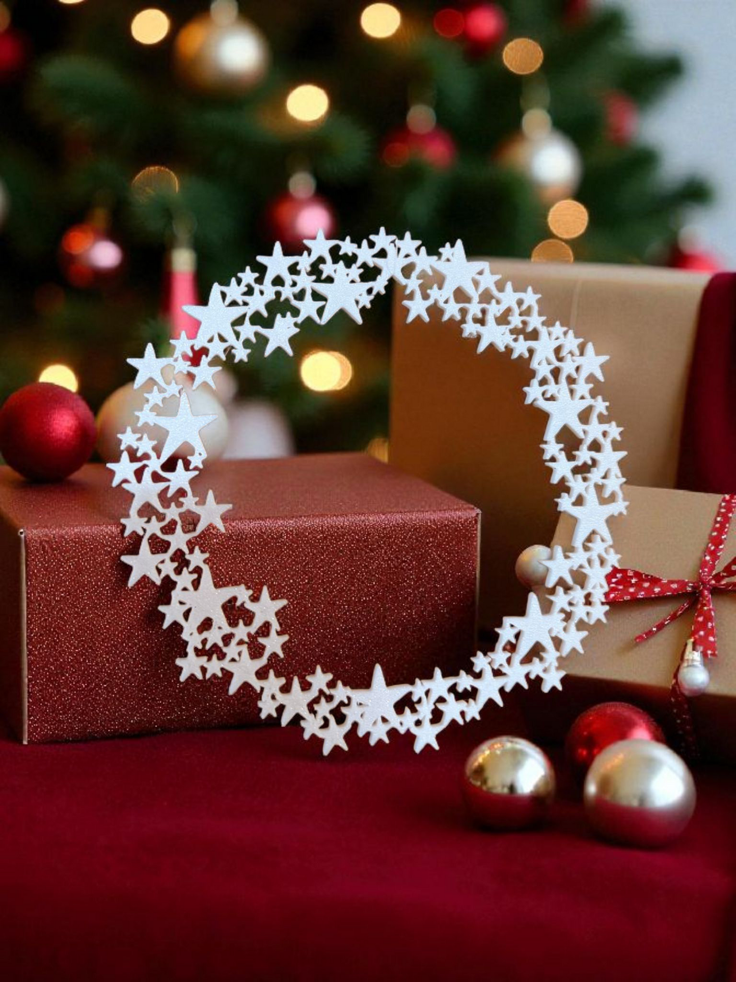 3D-Druckdatei STL + 3MF Türkranz - Sternenkranz - Fensterkranz