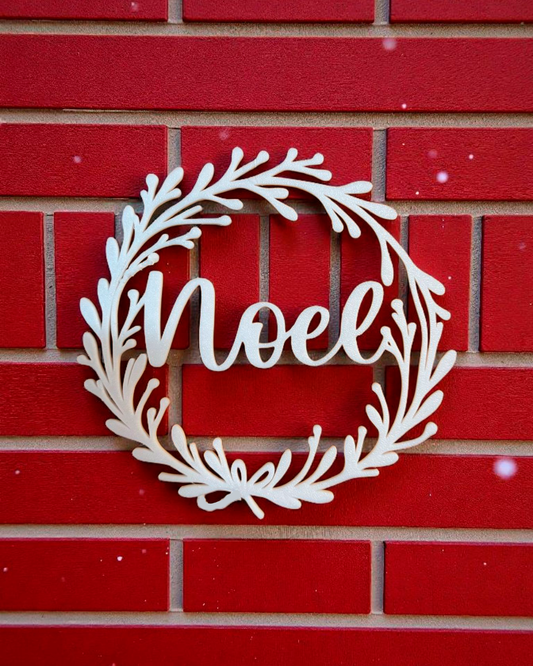 3D-Druckdatei STL + 3MF Türkranz - Noel - Fensterkranz