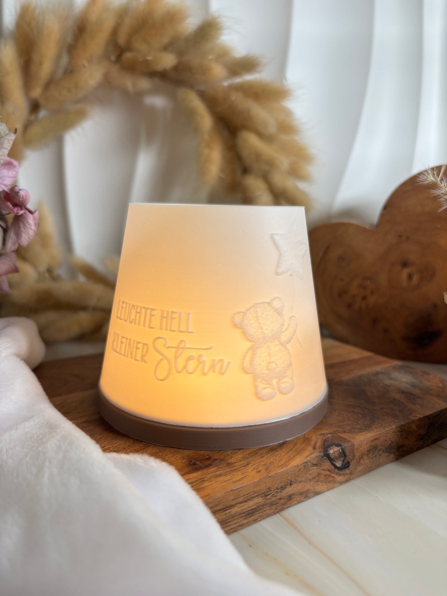 3D-Druckdatei - Windlicht für Sternenkinder - kleiner Stern