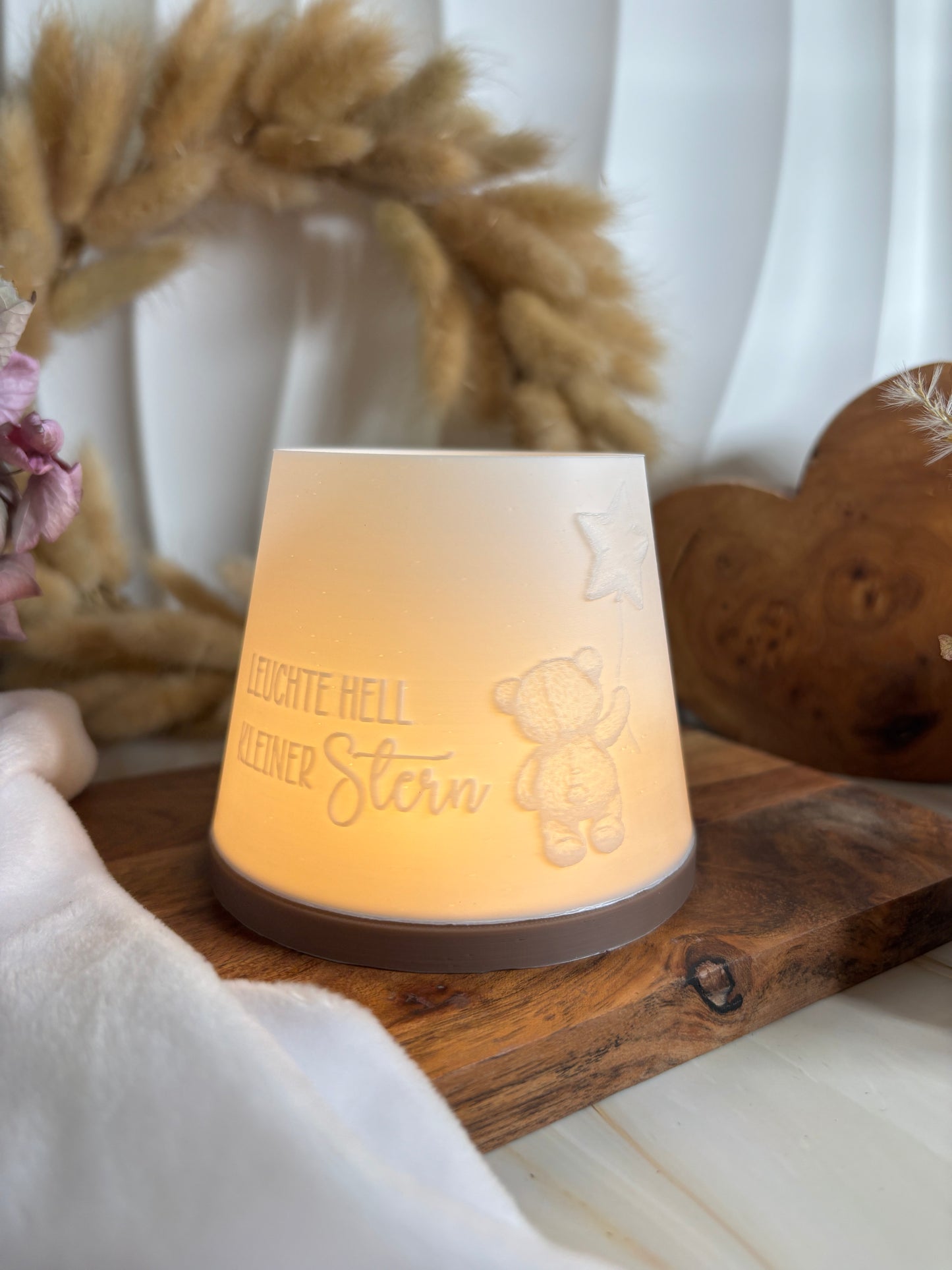 3D-Druckdatei - Windlicht für Sternenkinder - kleiner Stern