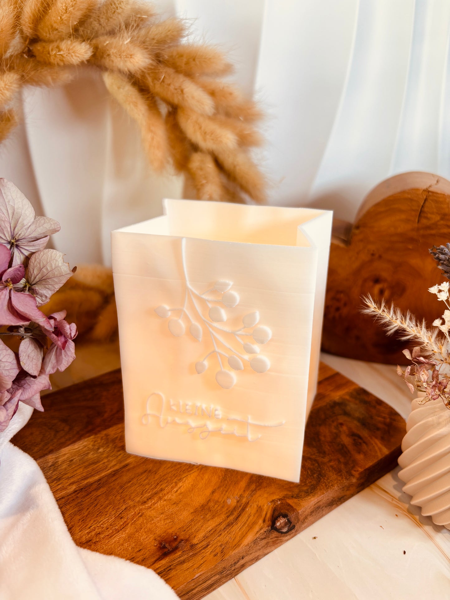 3D-Druckdatei - Windlicht - Papiertüte - Kleine Auszeit