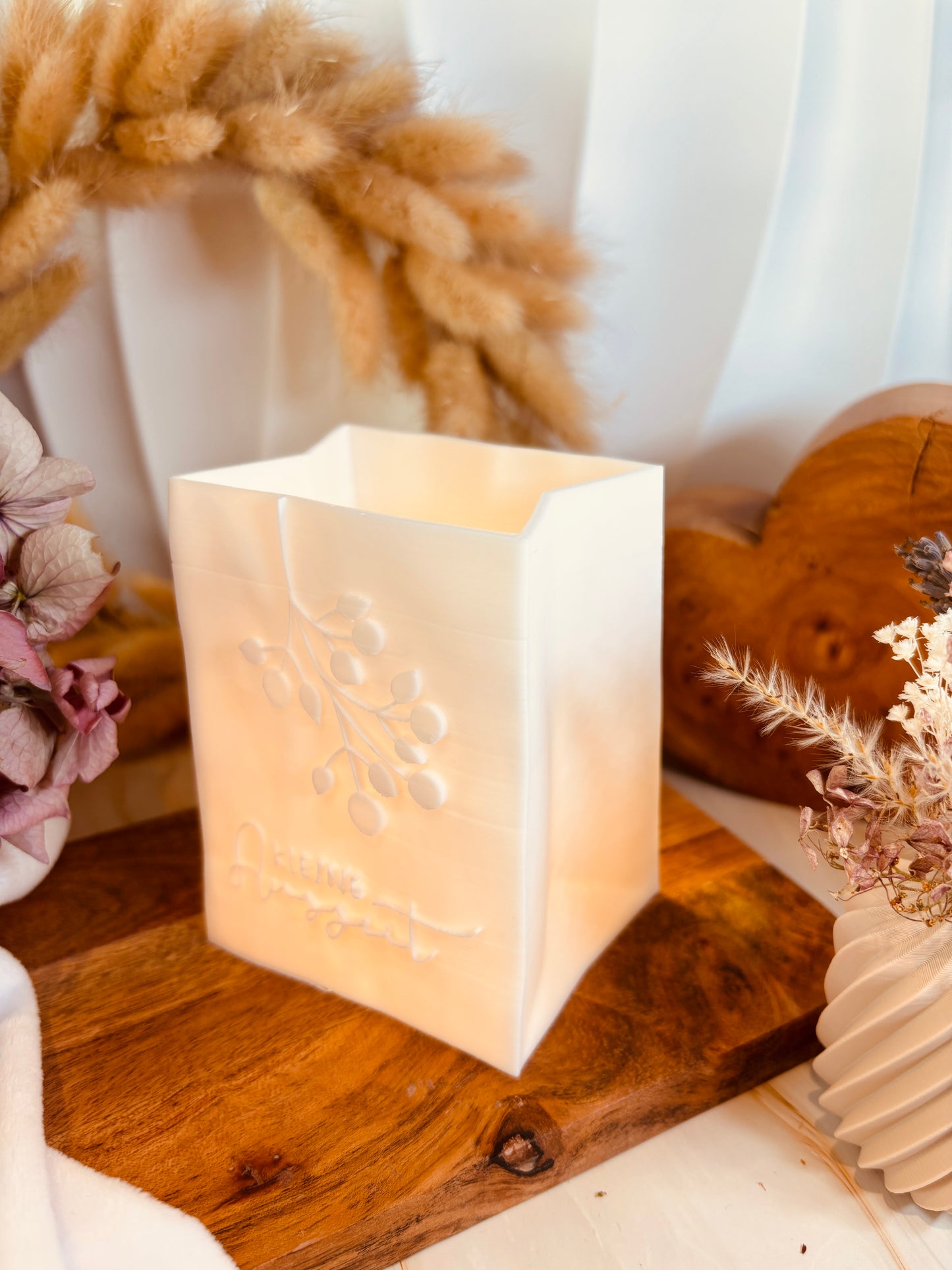 3D-Druckdatei - Windlicht - Papiertüte - Kleine Auszeit