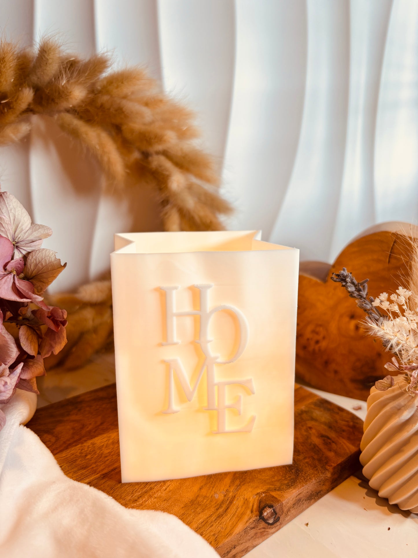 3D-Druckdatei - Windlicht - Papiertüte - HOME