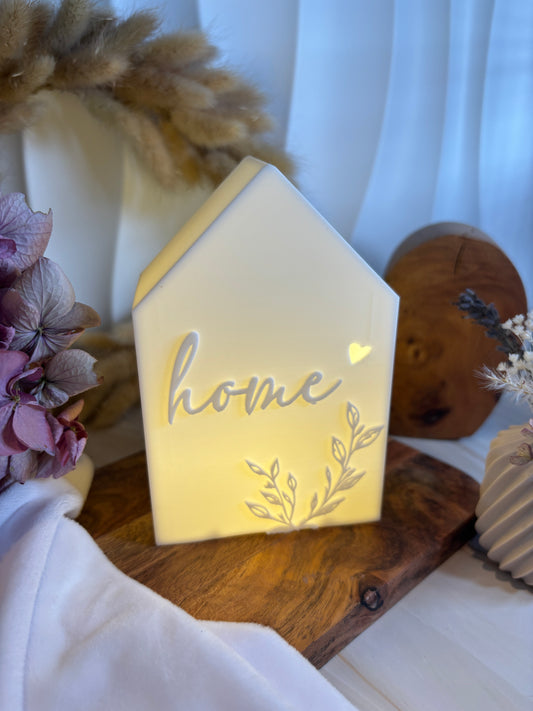 3D-Druckdatei - Teelichthaus - home