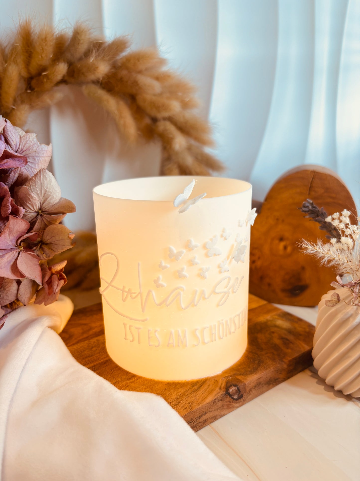 Windlicht - 3D Schmetterlinge