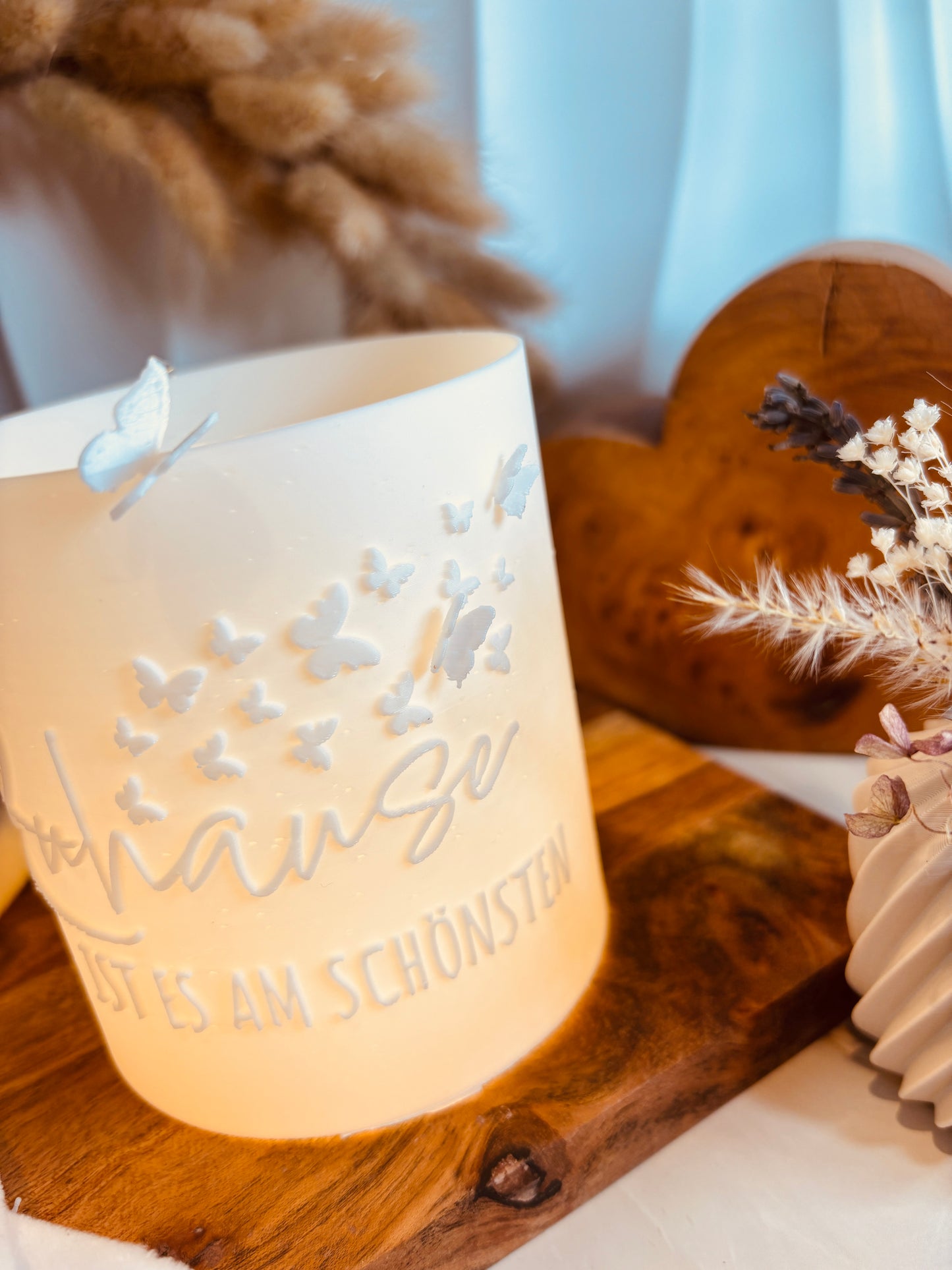 Windlicht - 3D Schmetterlinge