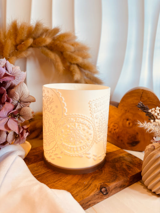 3D-Druckdatei - Windlicht - Weihnachts-Briefmarken