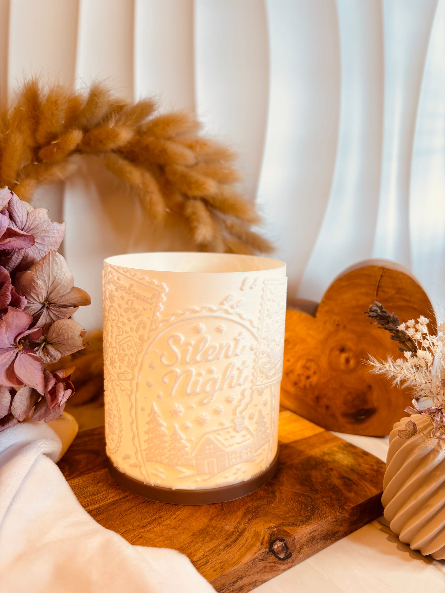 3D-Druckdatei - Windlicht - Weihnachts-Briefmarken