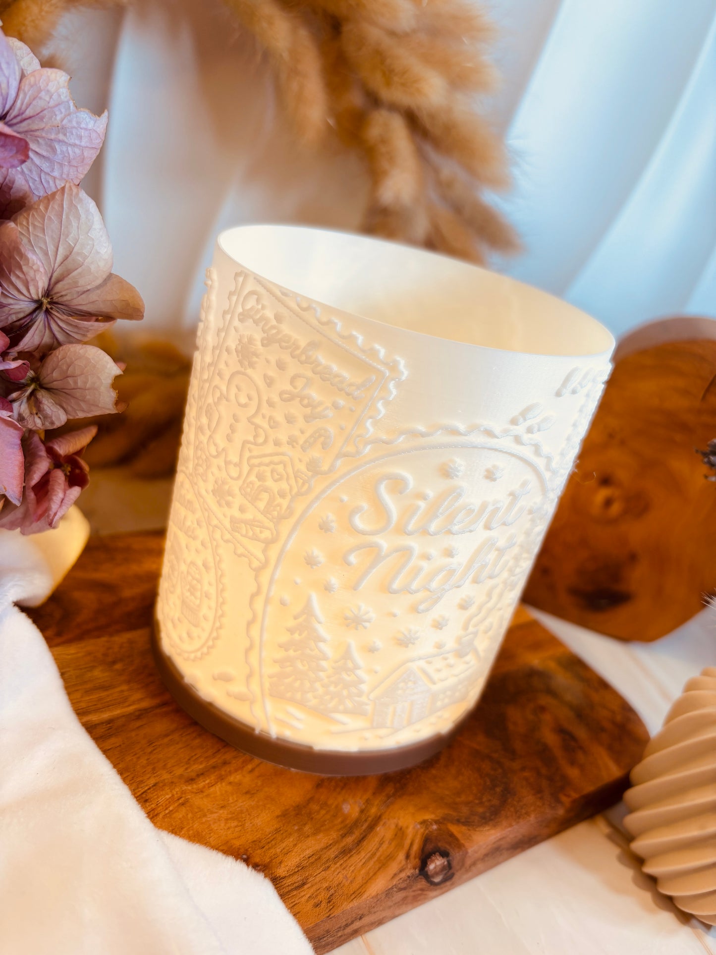 3D-Druckdatei - Windlicht - Weihnachts-Briefmarken