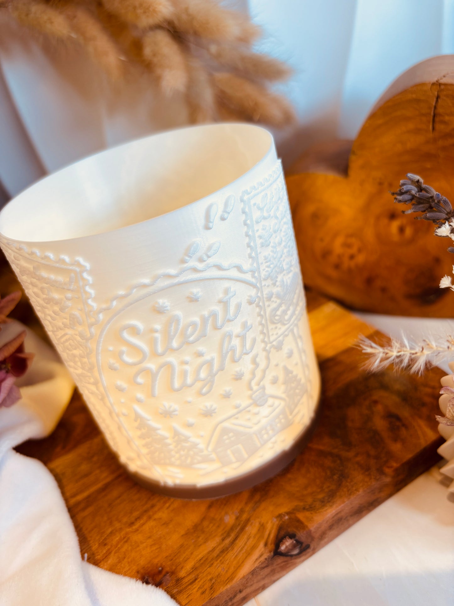 3D-Druckdatei - Windlicht - Weihnachts-Briefmarken