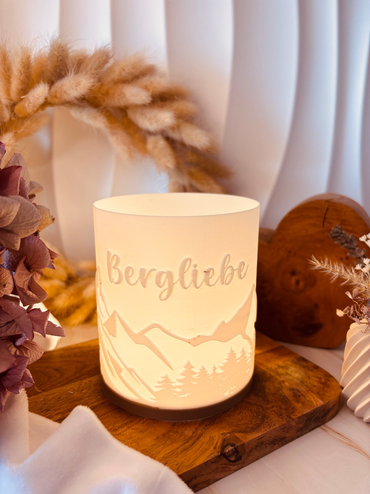 3D-Druckdatei - Windlicht - Bergliebe No.1