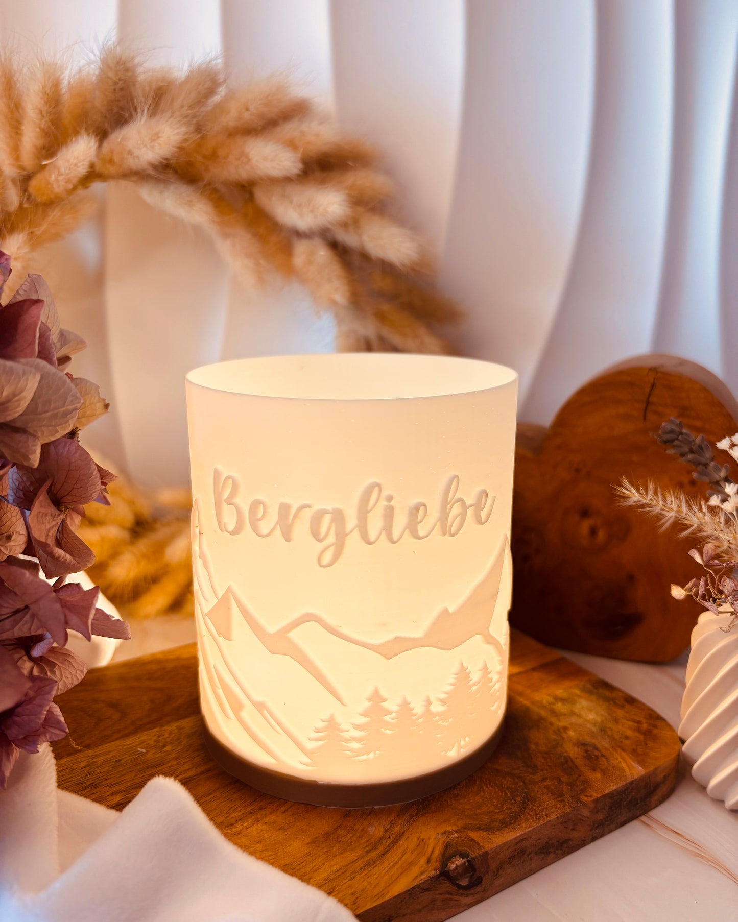 3D-Druckdatei - Windlicht - Bergliebe No.1